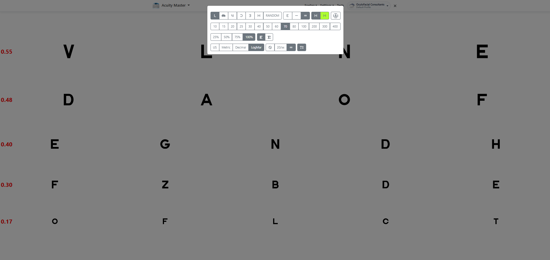 LogMAR notation